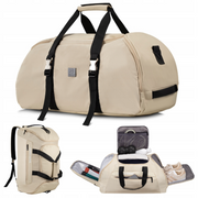 Sportinis krepšys–kuprinė 2in1 James Hawk, moteriškas (smėlio)