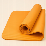Neslystantis jogos ir fitneso kilimėlis, storas, 12 mm, oranžinis