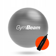 GYMBEAM gimnastikos kamuolys 65 cm, pilkas + pompa