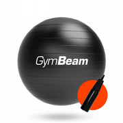 GYMBEAM gimnastikos kamuolys 65 cm, juodas + pompa