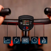 Hop-Sport HS-55s žingsniavimo treniruoklis, juodai raudonas