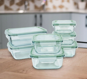 Stikliniai maisto indeliai 7 vnt.