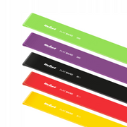 Treniruočių gumų rinkinys Rebel Flat Band, 5 skirtingo lygio gumos