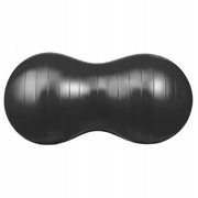 4FIZJO gimnastikos kamuolys, riešuto formos, juodas