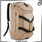 Sportinis krepšys–kuprinė 2in1 James Hawk, moteriškas (rusvas)