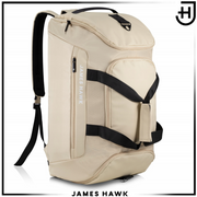 Sportinis krepšys–kuprinė 2in1 James Hawk, moteriškas (smėlio)