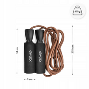 GYMTEK odinė šokdynė su guoliais, ilga, paminkštintomis rankenomis