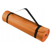 Neslystantis jogos ir fitneso kilimėlis, storas, 12 mm, oranžinis