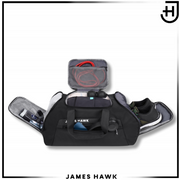 Sportinis krepšys–kuprinė 2in1 James Hawk, moteriškas (juoda)