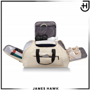 Sportinis krepšys–kuprinė 2in1 James Hawk, moteriškas (smėlio)