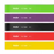 Treniruočių gumų rinkinys Rebel Flat Band, 5 skirtingo lygio gumos