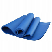 Neslystantis jogos ir fitneso kilimėlis, storas, 12 mm, mėlynas