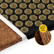 4FIZJO Akupresūros masažinis kilimėlis + kaklo volelis (Juodas + Ruda)