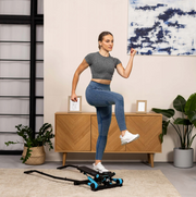 Hop-Sport HS-45s Slim žingsniavimo treniruoklis, juodai mėlynas