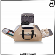 Sportinis krepšys–kuprinė 2in1 James Hawk, moteriškas (rusvas)