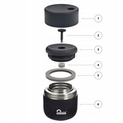 Termosas maistui Majestic Sport 0,5 l juodas