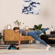 Hop-Sport HS-45s Slim žingsniavimo treniruoklis, juodai mėlynas