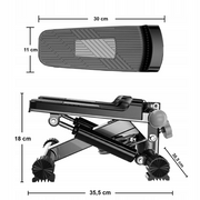 Heckermann žingsniavimo treniruoklis, juodas