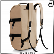 Sportinis krepšys–kuprinė 2in1 James Hawk, moteriškas (rusvas)