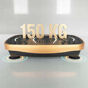 BOSTE vibracinė treniruočių platforma su pilotu ir pasipriešinimo juostomis, rudas/juodas